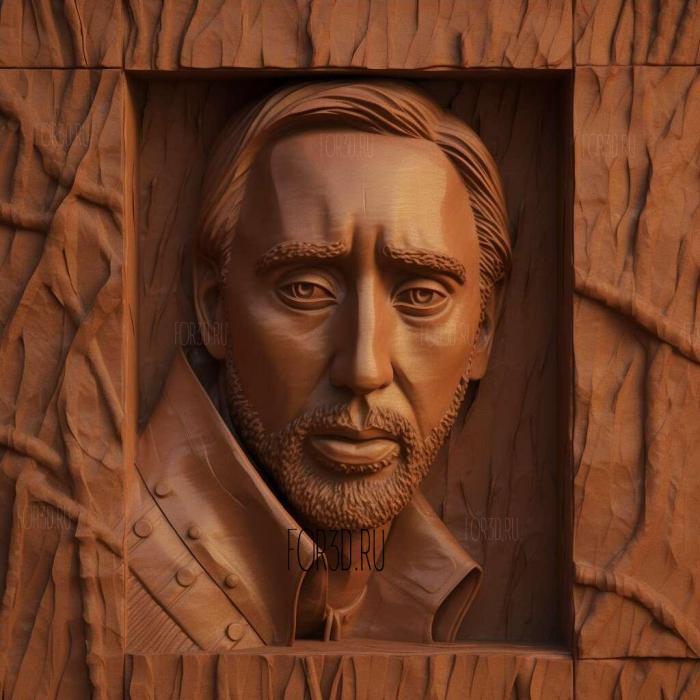 nic cage 4 stl model for CNC